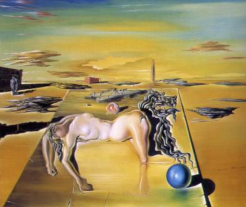Salvador Dali : Invisible Sleeping Woman,Horse,Lion